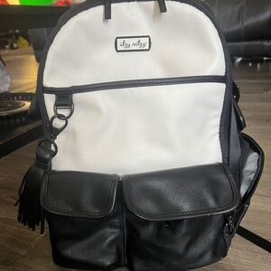 Itzy Ritzy Black and White Diaper Bag (backpack)